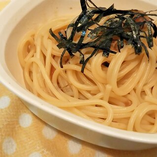 さっぱり！梅とおかかの和風パスタ☆気軽にひとり分♪